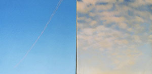 Image of the painting, Contrail with Sky, South II by Glen Hansen